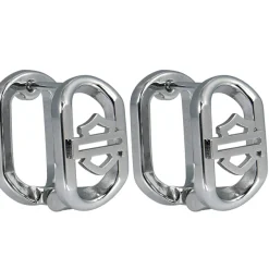 Outline B&S Stainless Steel Hinge Hoop Earrings