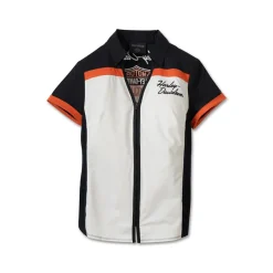 Women's Elemental Bar & Shield Zip Front Shirt