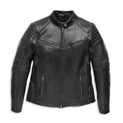Women's Willie G? Leather Jacket with Rhinestones
