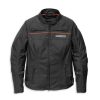 Womens Textile Riding Jacket with Backpack