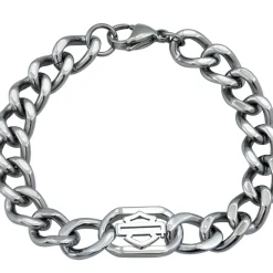 Outline B&S Stainless Steel Curblink Bracelet
