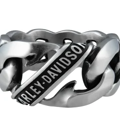 Men's Banner Curb Link Ring