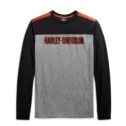 Men's Performance Micro Mesh Long Sleeve Colorblock Tee
