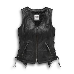 Women's Boone Fringed Leather Vest