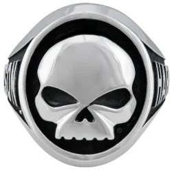 Men's Steel Large Skull Ring