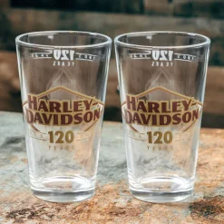 120th Anniversary Pint Glass Set of 2