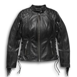 Women's Boone Fringed Leather Jacket