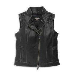 Women's Electra Studded Leather Vest