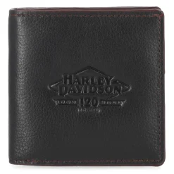 Women's 120th Zip Billfold Pebble Leather Wallet