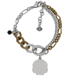 Women's Multi-chain Contrast Willie G Charm Bracelet