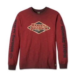 Men's 120th Anniversary Long Sleeve Tee - Merlot
