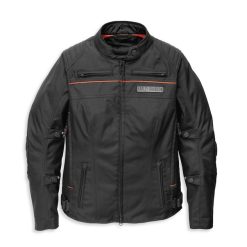 Womens Textile Riding Jacket with Backpack