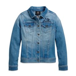 Women's Winged Logo Denim Jacket