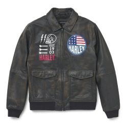 Men's Archer Bomber Leather Jacket