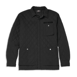 Men's Quilted Nylon Shirt Jacket