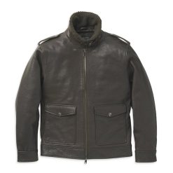 Men's Auer Sherpa Collar Leather Jacket