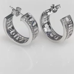 Revolve Sterling Silver Signature Hoop Earrings