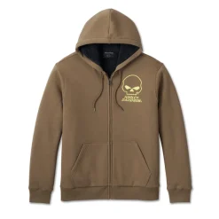 Men's Willie G Skull Sherpa Zip-Up Hoodie