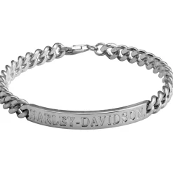 Women's Harley-Davidson Bar Curb Link ID Bracelet