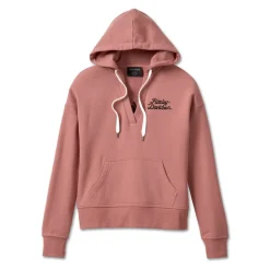 Women's Valley Rumblers V-Neck Pullover Hoodie - Light Mahogany Heather