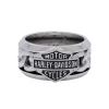 Men's Harley-Davidson Steel Chain Bar & Shield Ring