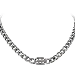 Outline B&S Stainless Steel Curblink Necklace